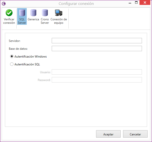 Configurar conexión